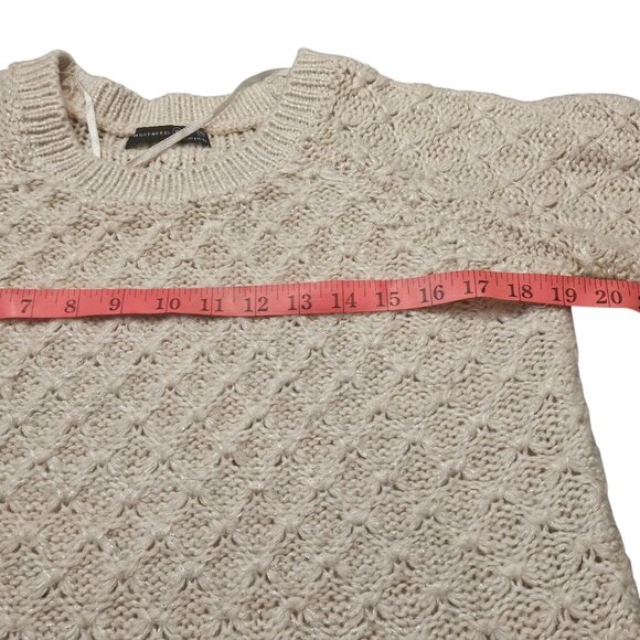 Cozy Cream Sweater sz 10 - Picture 6 of 7